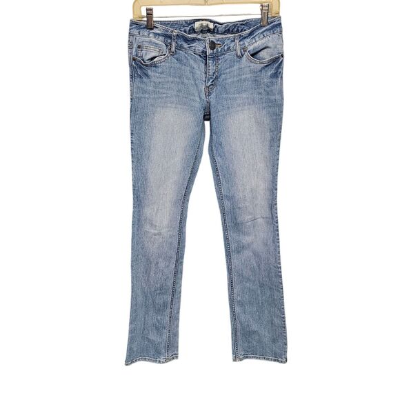 Aeropostale Y2k Jeans Womens 3/4 Tall Boot Cut Low Rise Stretch Chelsea - Picture 1 of 7
